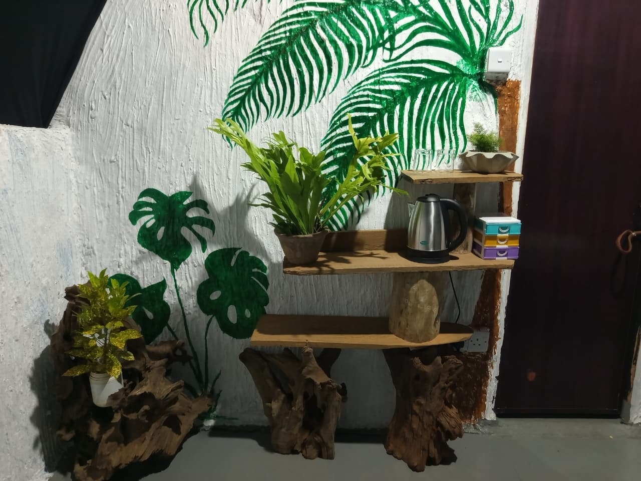 Slow living room interior details 3